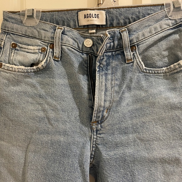 Aritzia AGOLDE jeans size 24 light wash - Picture 1 of 10